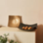 gold minimalist metal tray for home decor