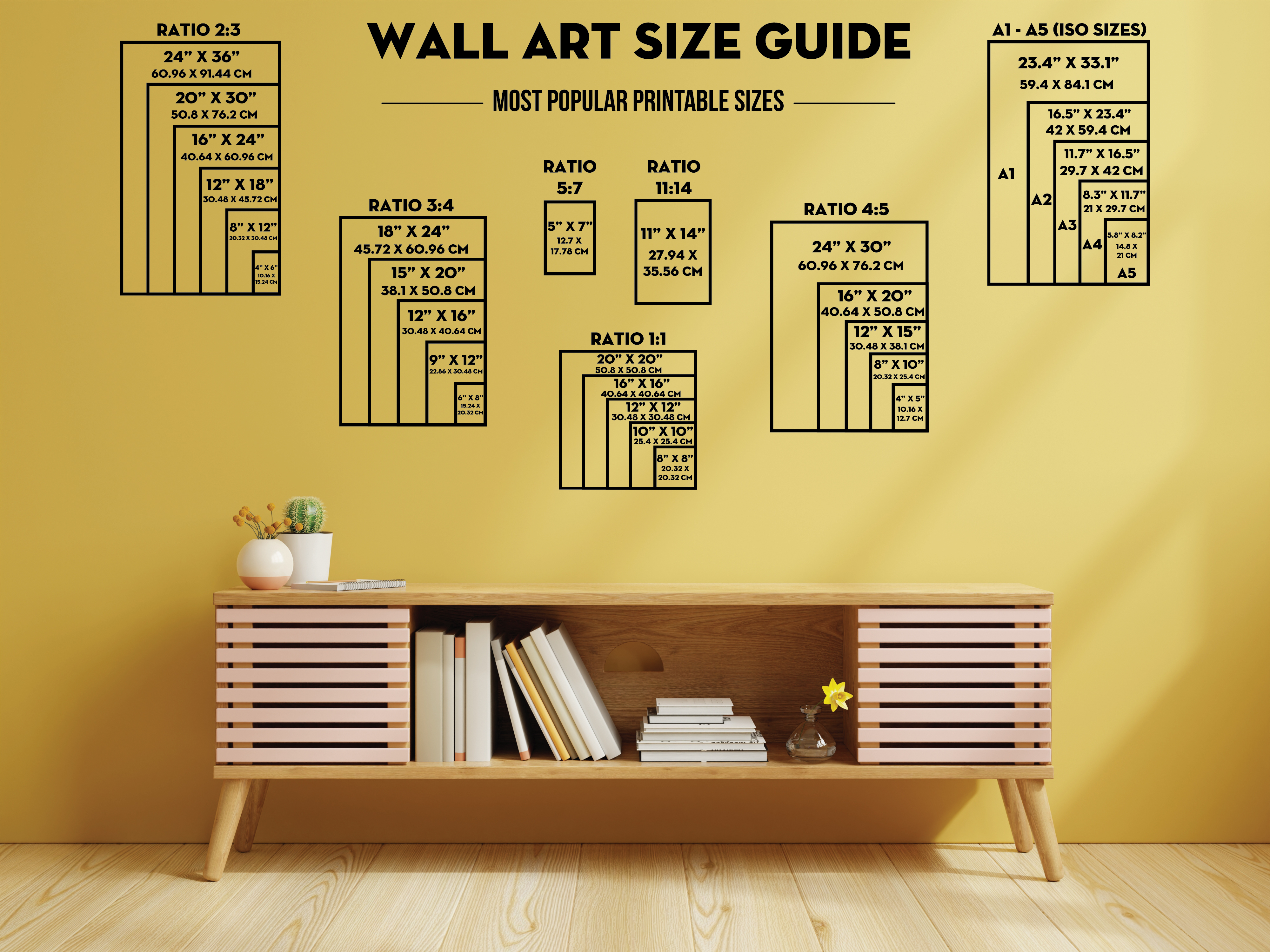 How to select the perfect size for printable wall art