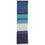 Thumbnail: Blue striped chunky knit scarf oversized cozy polyester winter daily women accessory