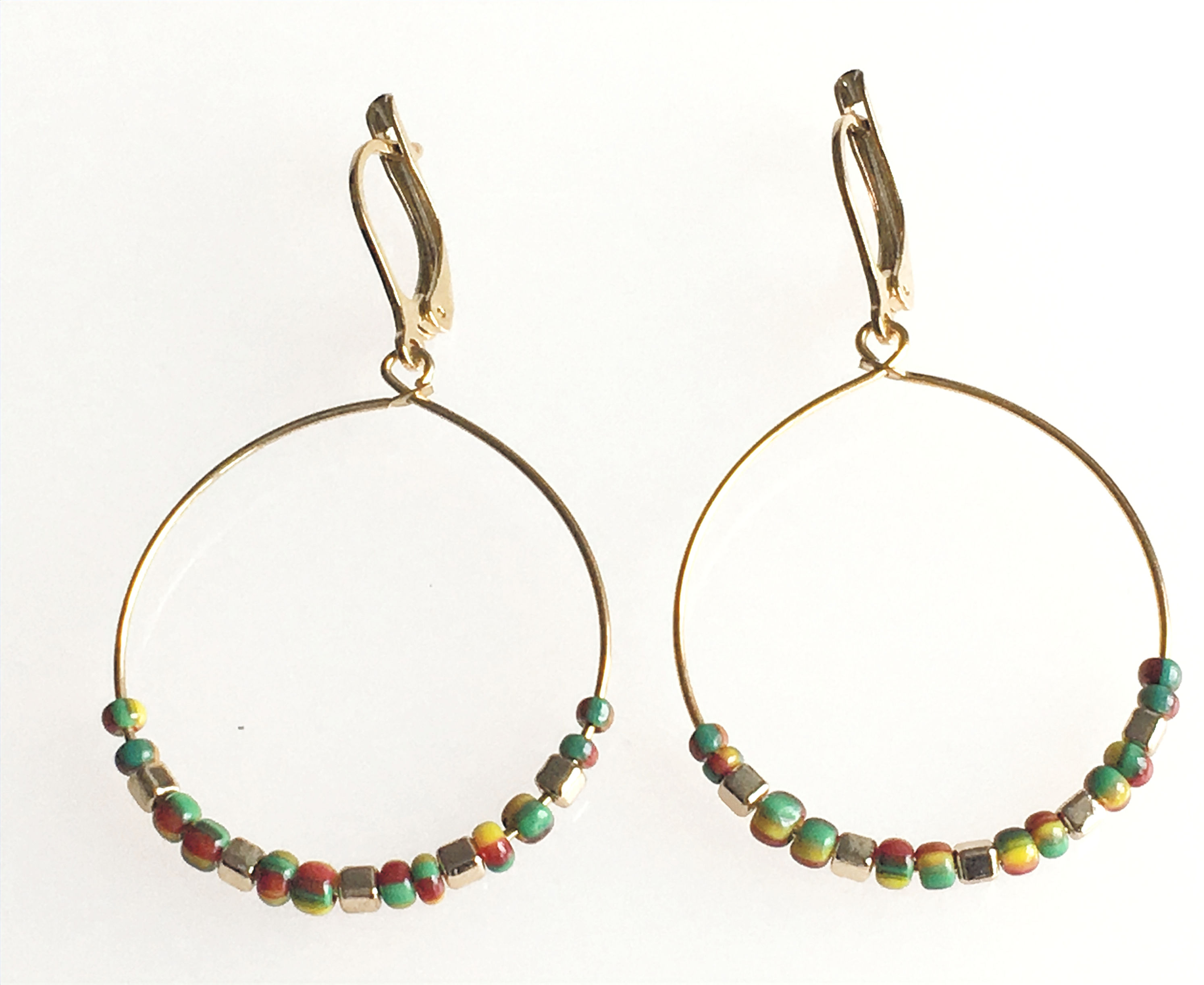 Rasta Chic Hoop Earring
