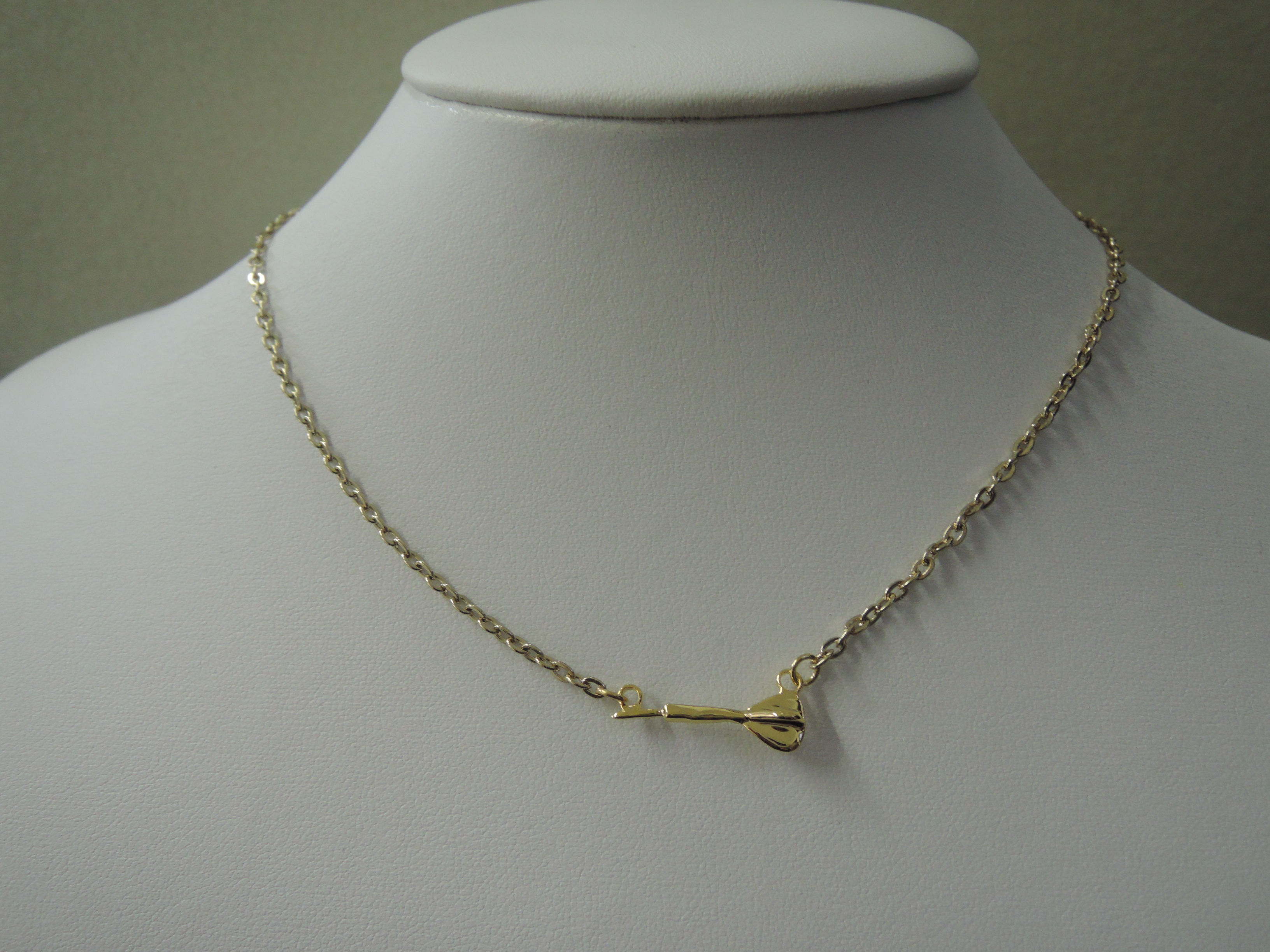 Mini Dart Charm Necklace 15'' long
