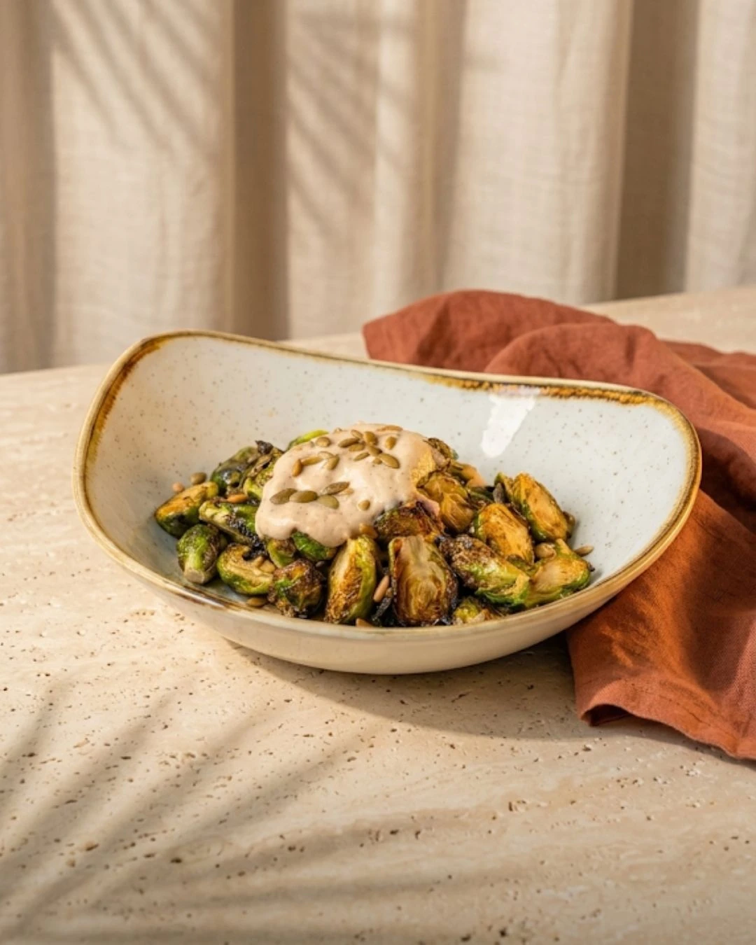 Bruselas Brussels sprouts at Telefèric Barcelona Palo Alto