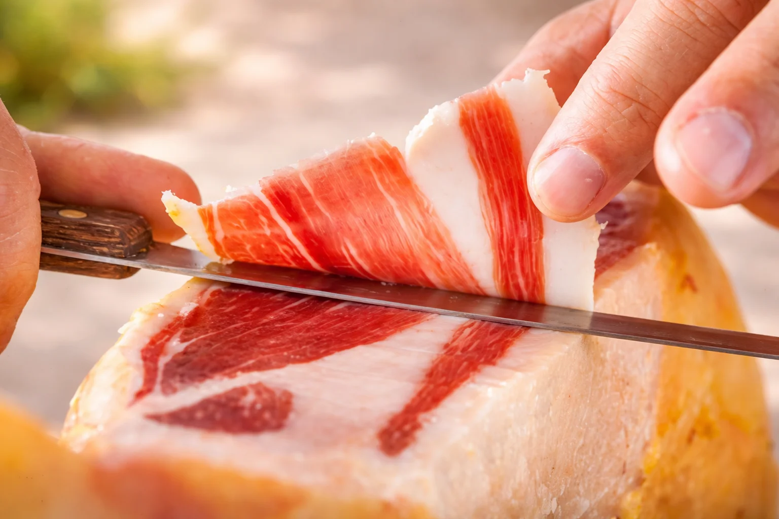Jamón ibérico carved tableside at Telefèric Barcelona Scottsdale