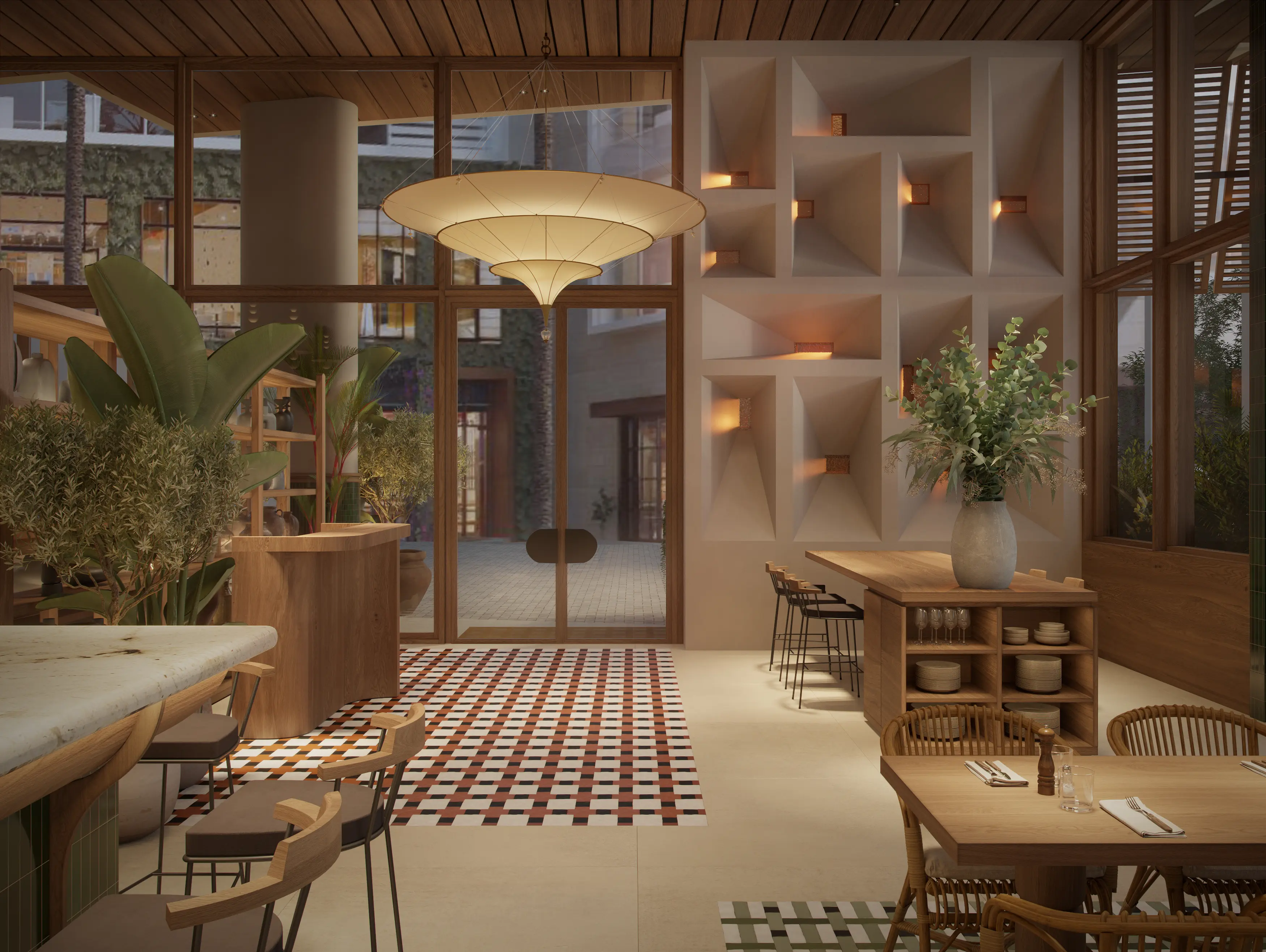 Telefèric Barcelona — restaurant interior
