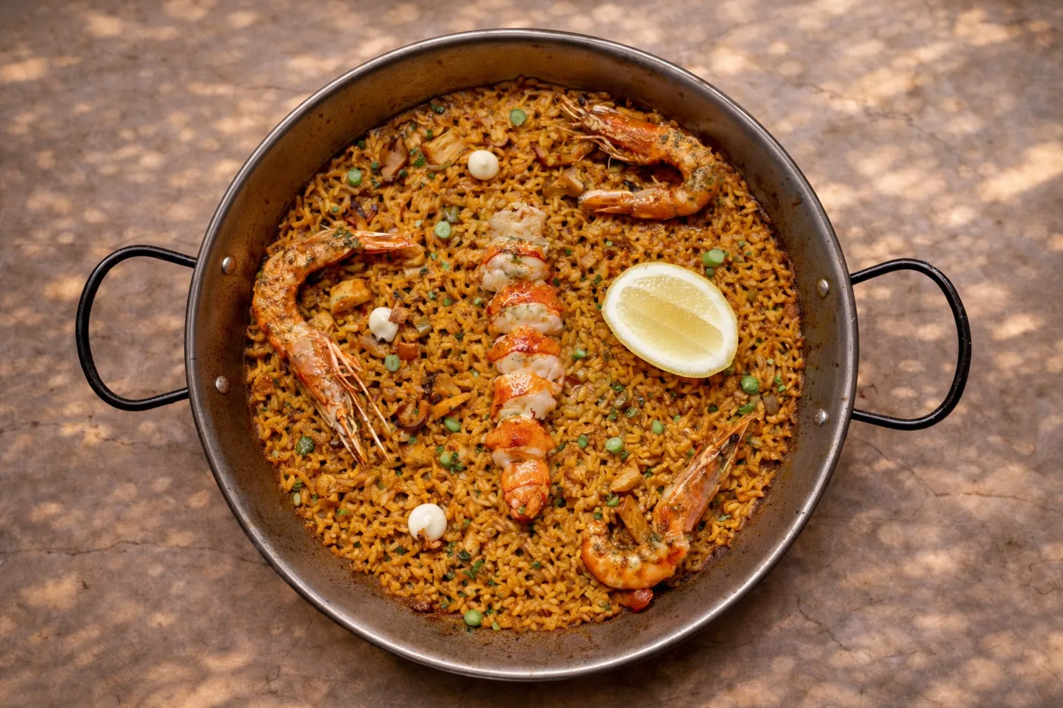 Paella made to order at Telefèric Barcelona Scottsdale