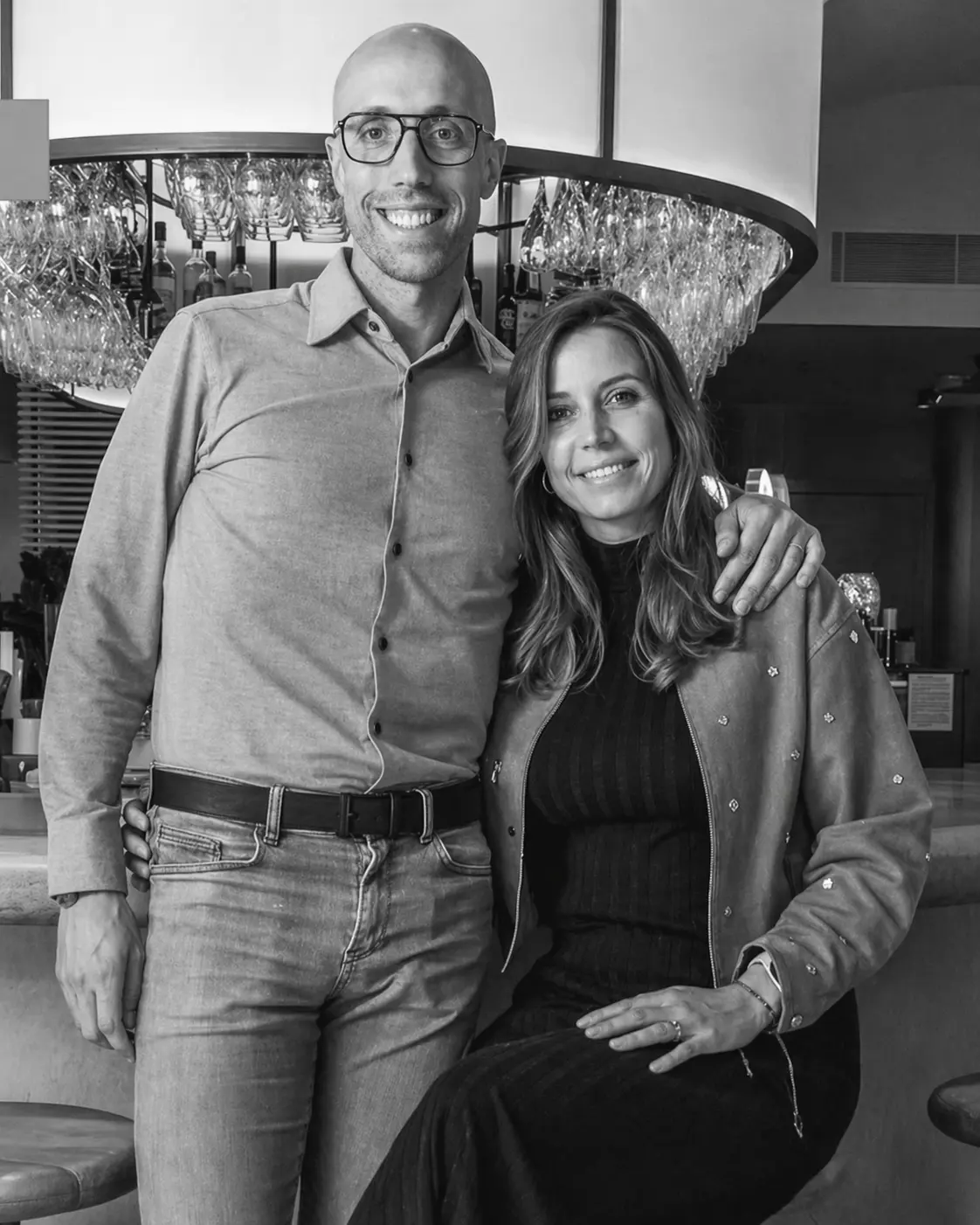 Xavi and Maria Padrosa at the family restaurant, taking over the second generation