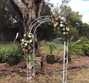 Buds n Roses, Hire item, Garden Wedding Arch.jpg