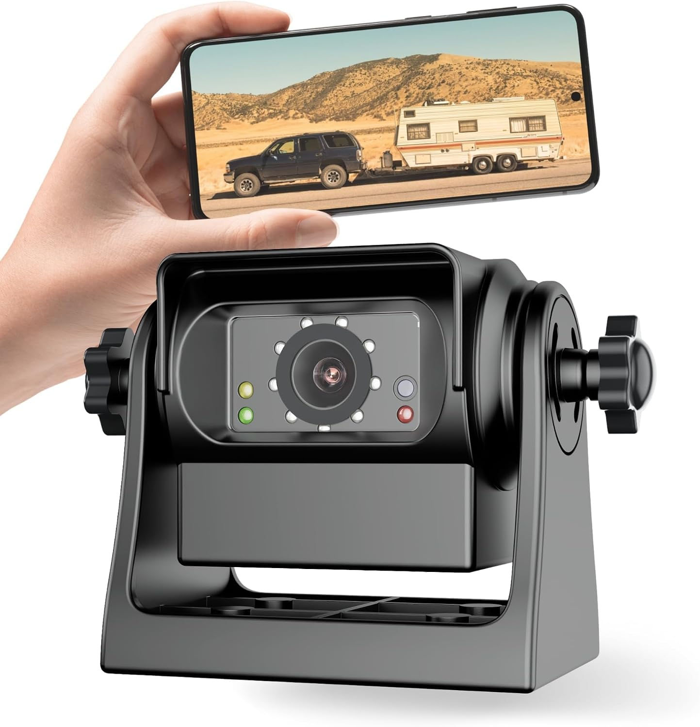 EWAY Strong Magnetic Wireless Backup Camera for iPhone Android, WiFi Hitch Camer