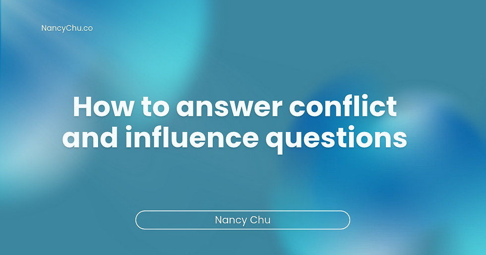 How to answer conflict and influence questions in a Director, VP, CPO interview