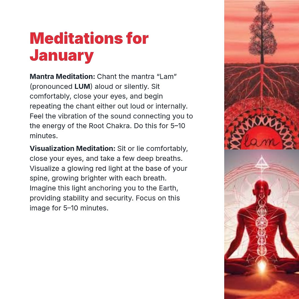 January: Root Chakra Focus