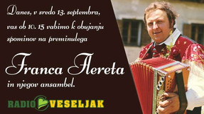 Spominska oddaja Francu Fleretu in njegov pogreb