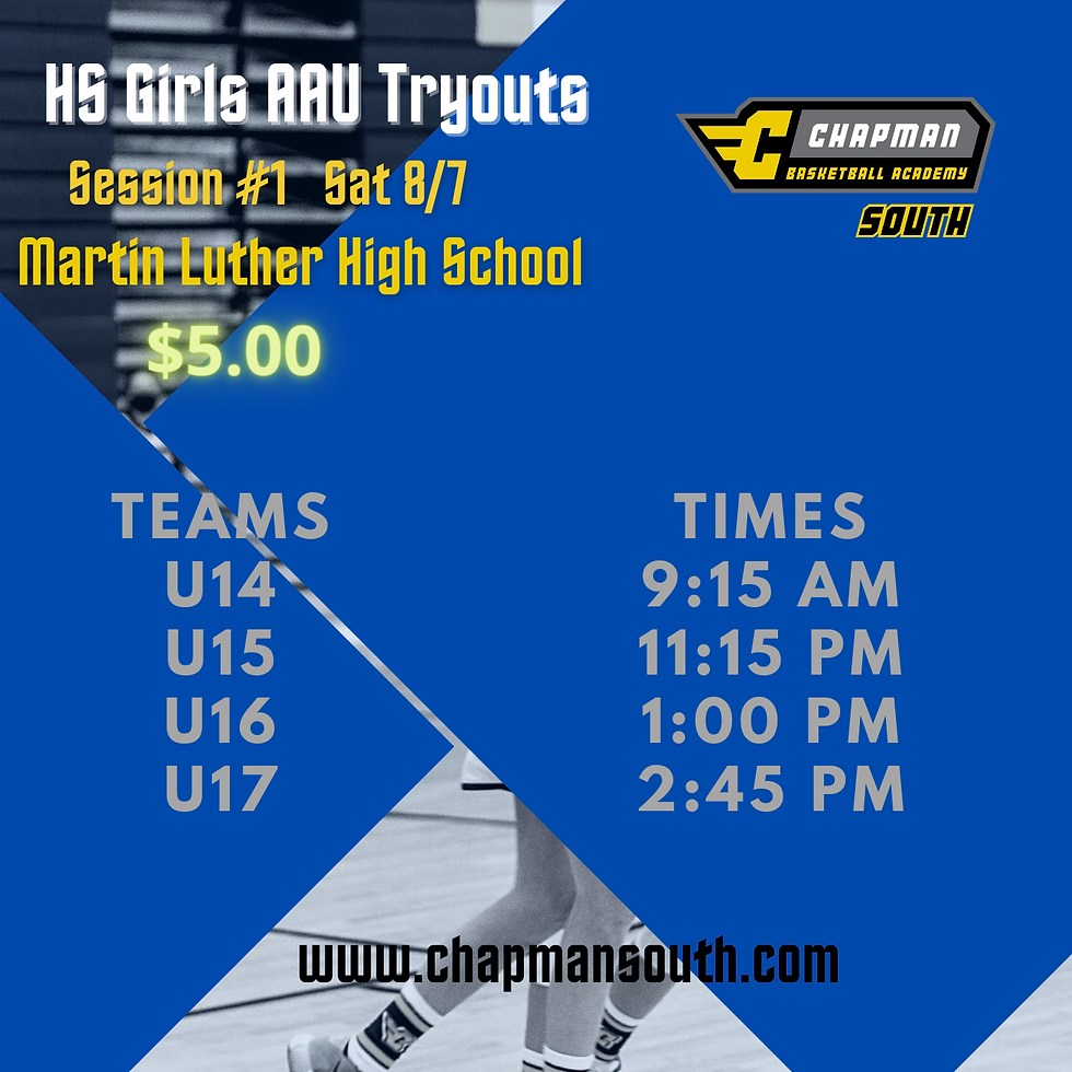 HS Girls AAU Tryouts Session 1