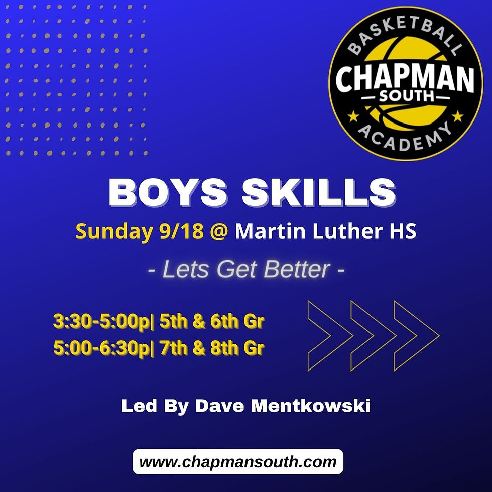 7th & 8th Grade Boys Skills