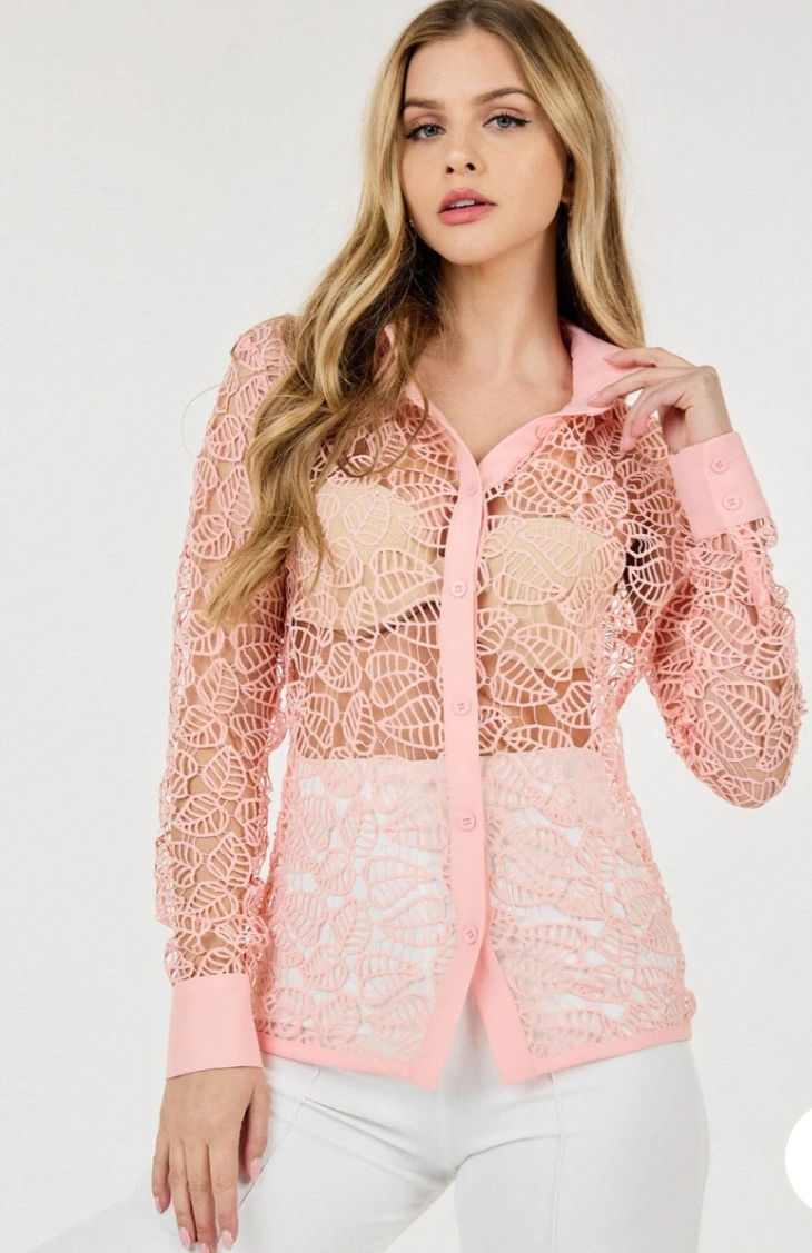 Miniatura: Pink leaves top