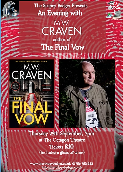 Stripey Badger presents - An Evening with M.W.Craven