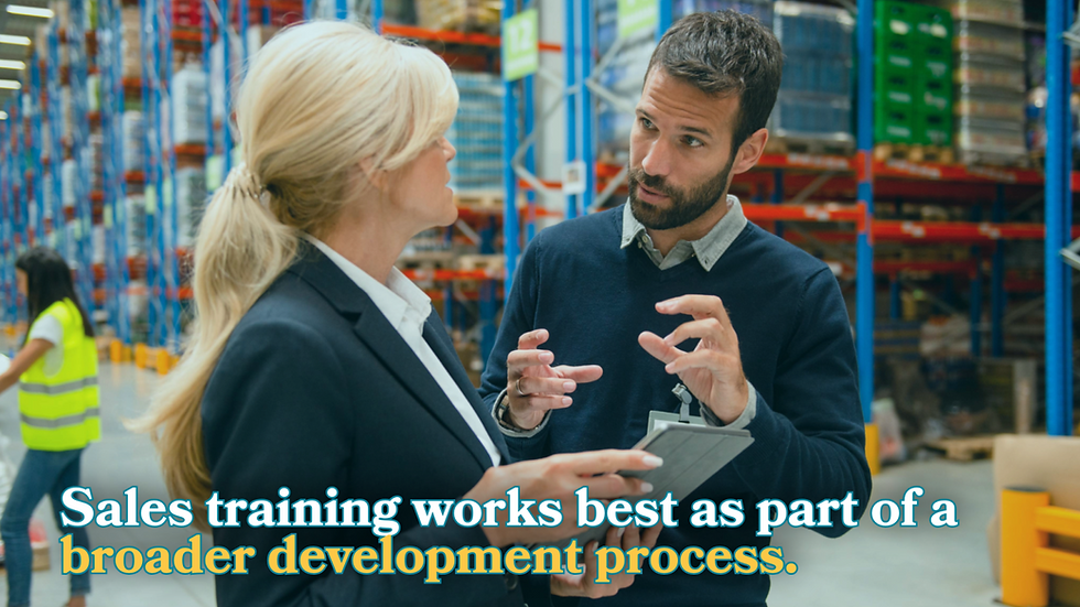 Training alone won't transform your sales into top performers.