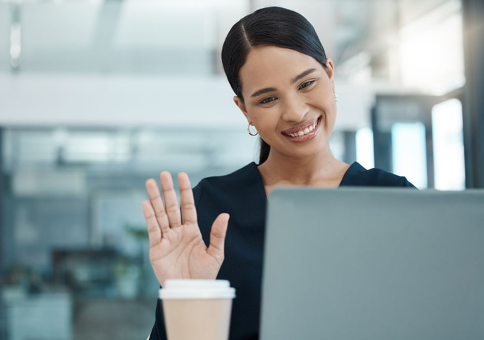 business-woman-waves-laptop-video-conference-call-online-staff-meeting-office-employees-wo