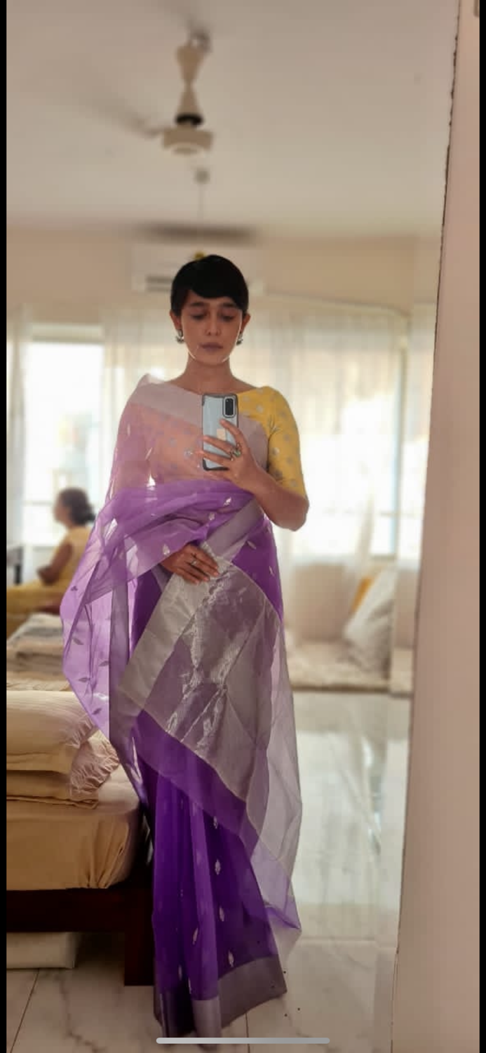 Sayani Gupta chanderi silk saree