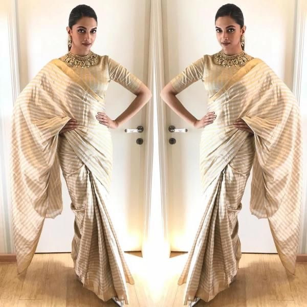 Deepika paduko chanderi silk saree