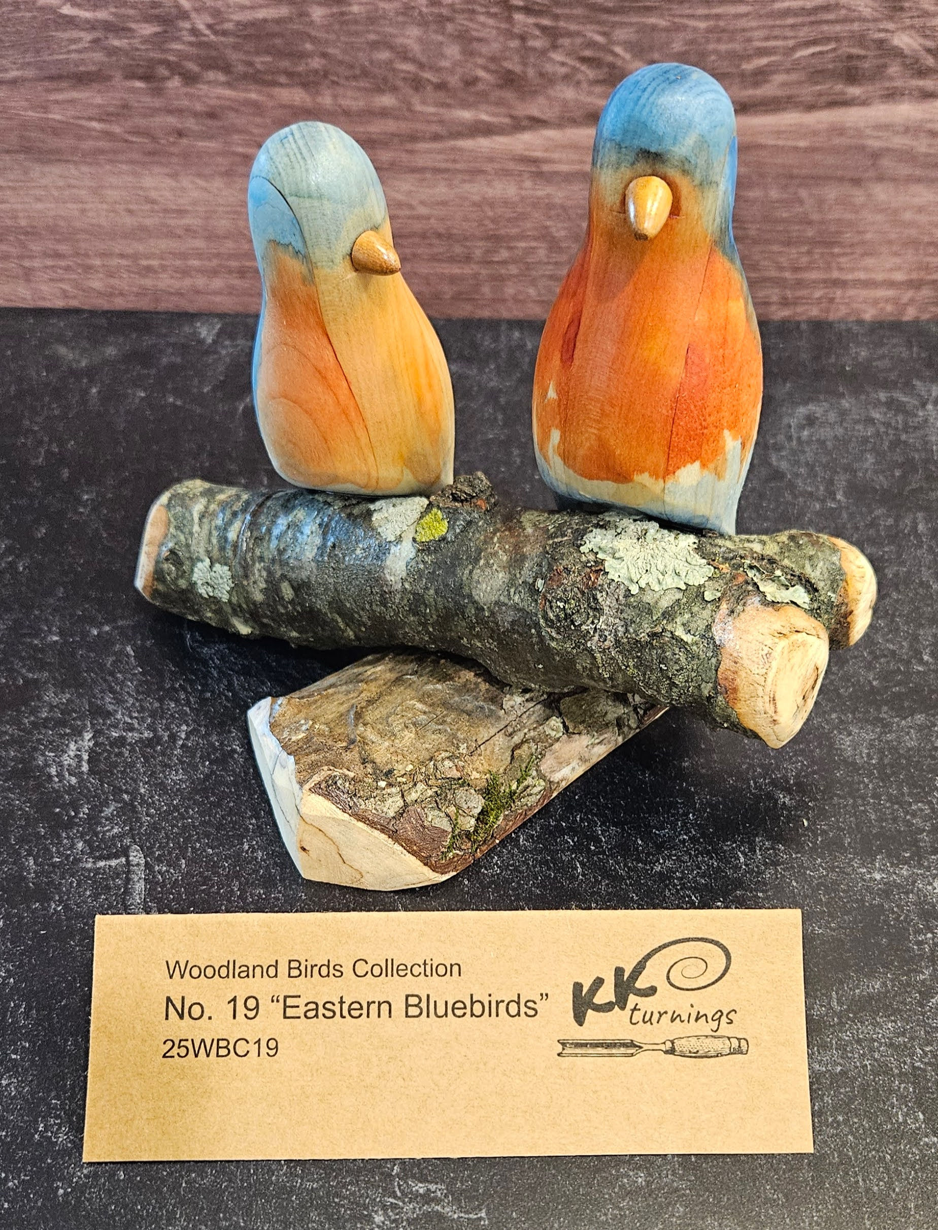 "Eastern Bluebirds" No. 19 of the Woodland Birds Collection