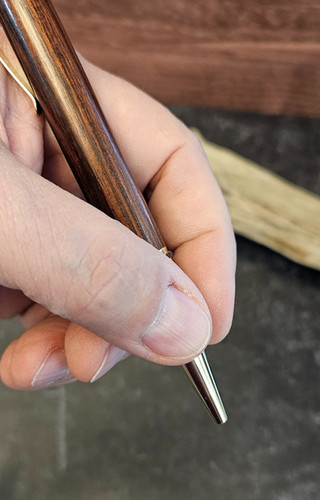 Lathe Turned Click Pen turned from Chechen | KKTurnings
