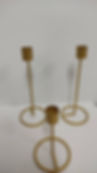 Candle Holder Gold Props Rental