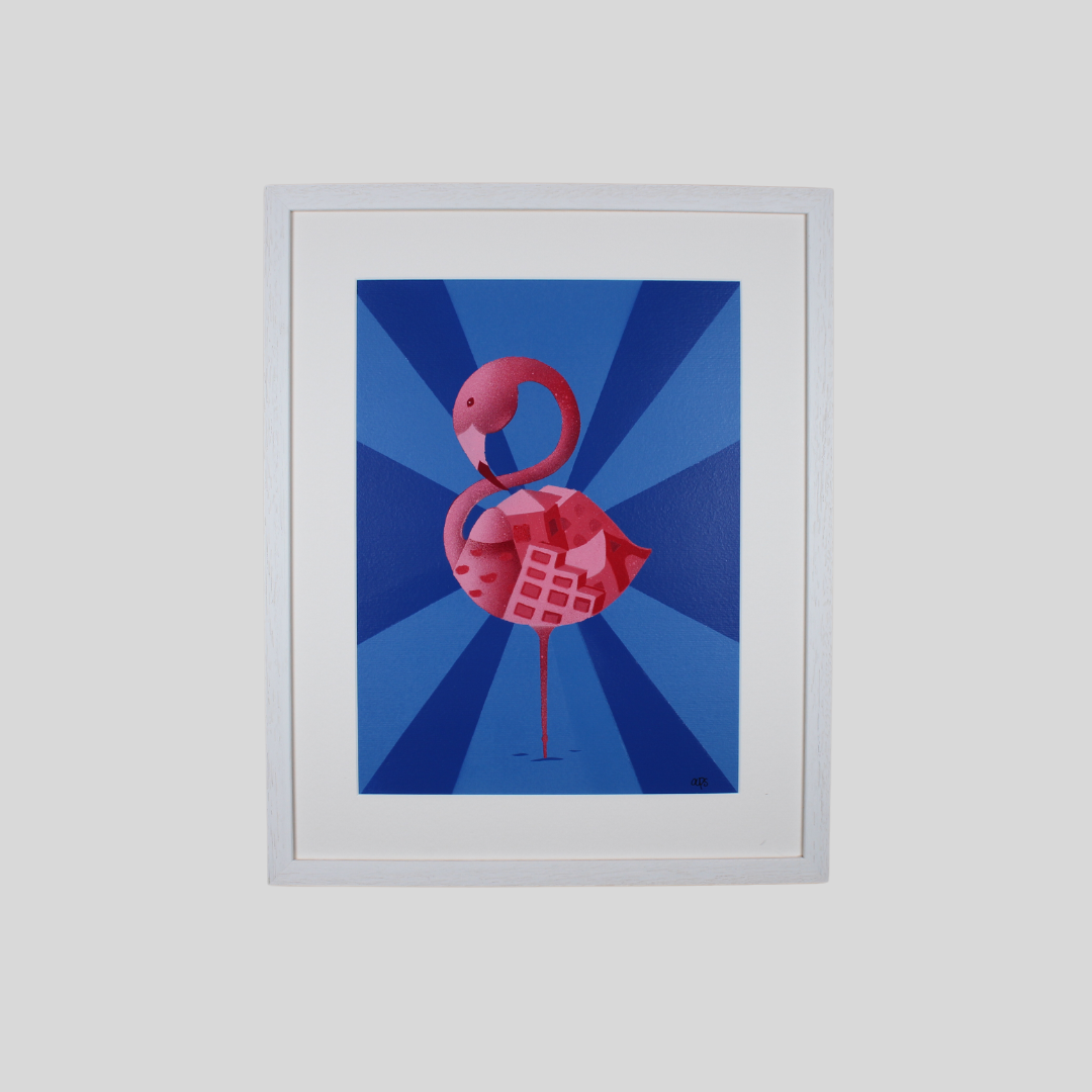 Flamant Rose (Bleu), Oups