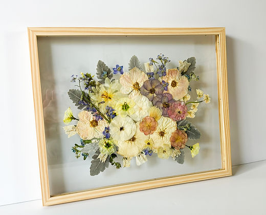 16x20 Pressed Wedding Bouquet