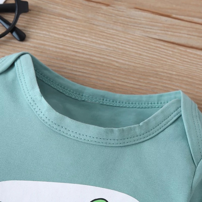 Miniatura: Conjunto de roupas para bebés unisexo, primavera e outono 3 Pcs de algodão.