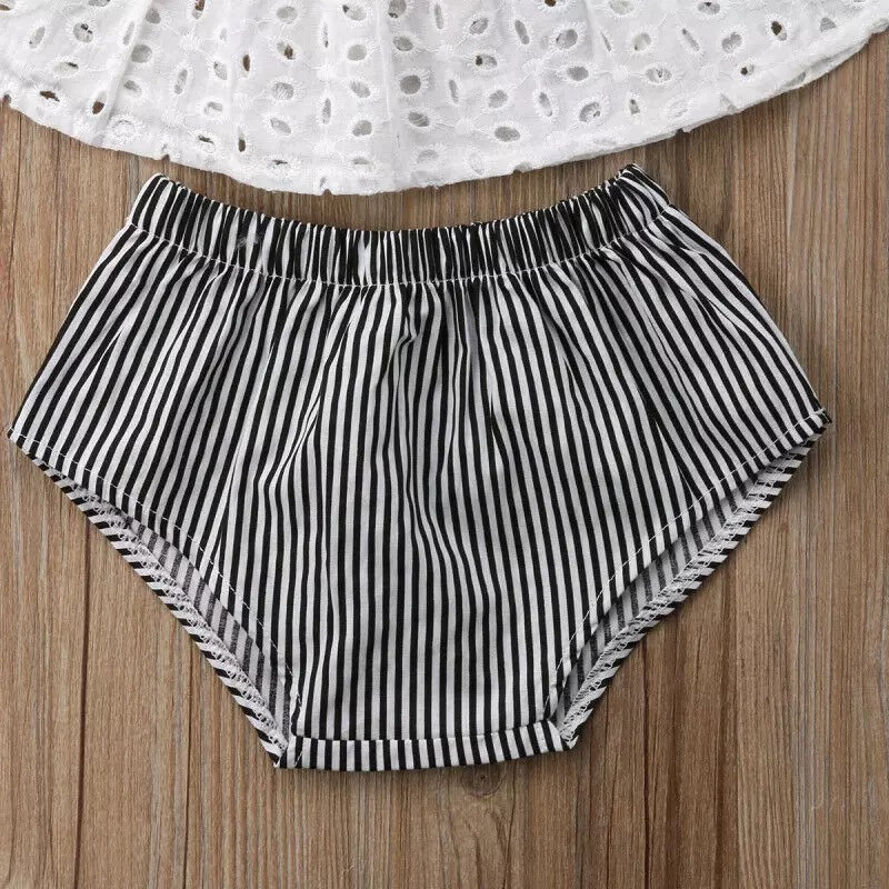 Miniatura: Conjunto de 3 Pcs de verão, blusa, calcinha, e laco