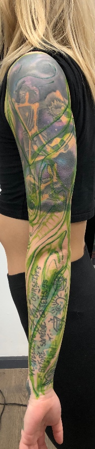 full sleeve coverup tattoo before picture
