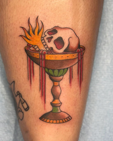 American traditional style tattoo from Chicago Tattoo artist Temple