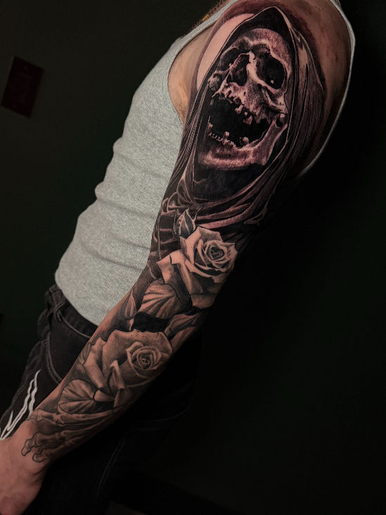 Dark art realism tattoo wicker park chicago