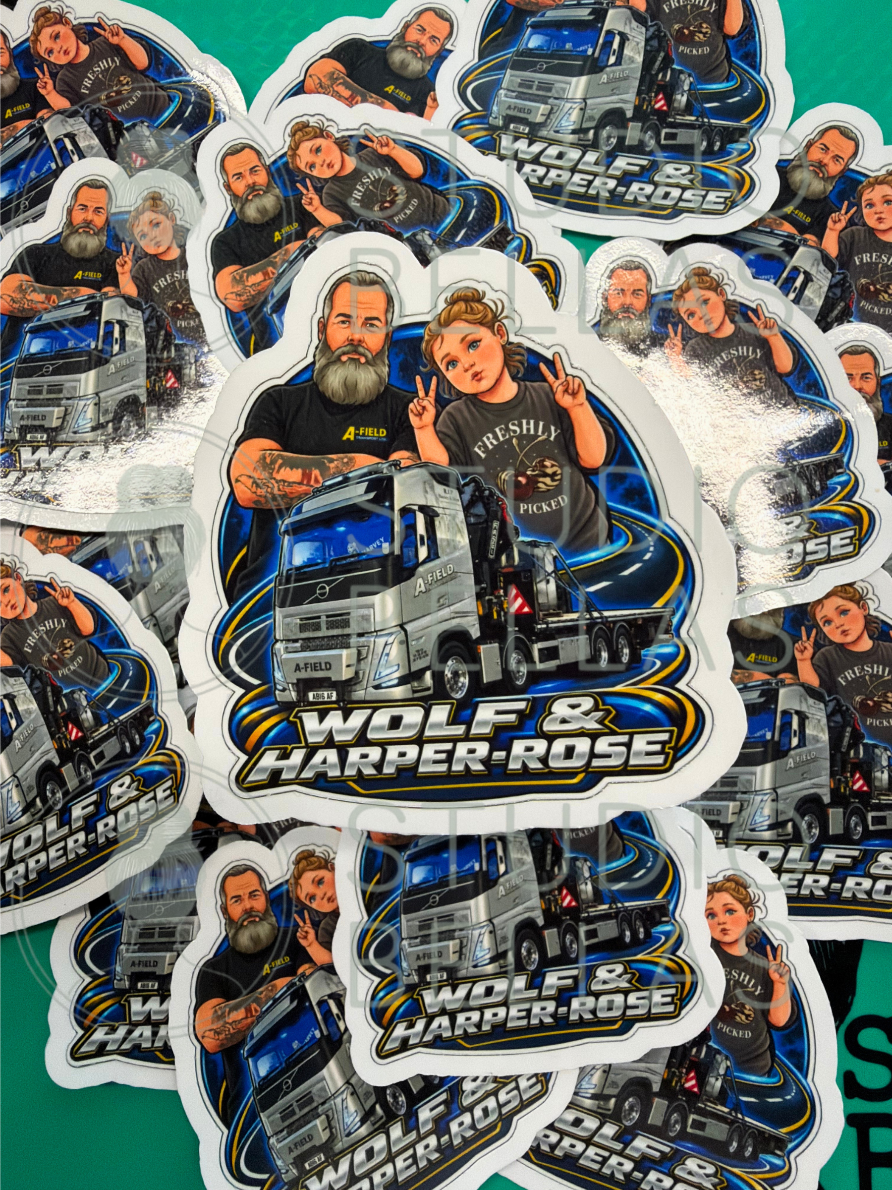 Custom cut stickers