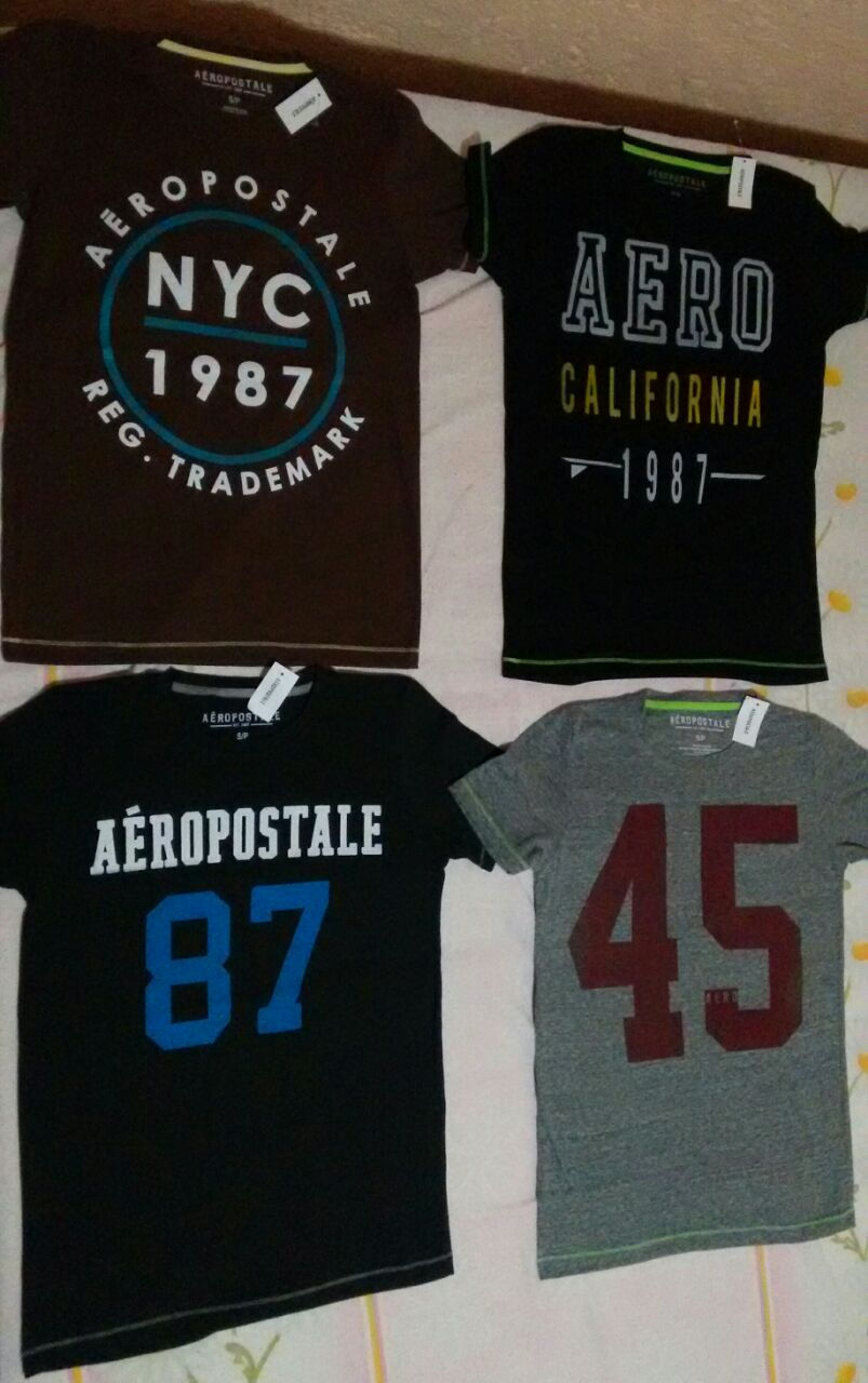 Miniatura: Paquete de 20 Playeras Aeropostale y Hollister.