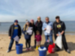 Youth beach clean up