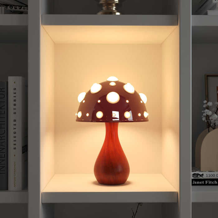 Thumbnail: Toadstool table lamp with iconic mushroom cap silhouette and warm ambient LED glow - architectural view 9 | The Abode