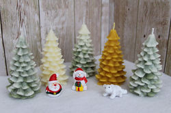 Beeswax trees Green with Yellow and White trees