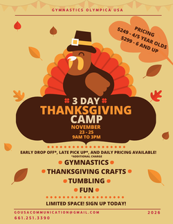 GOUSA Thanksgiving Camp 2026