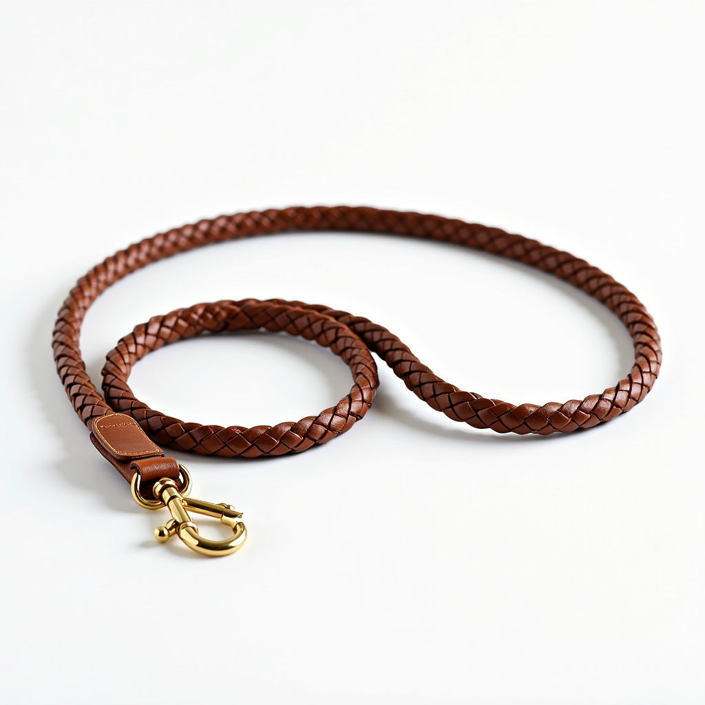 Braided Leather Leash