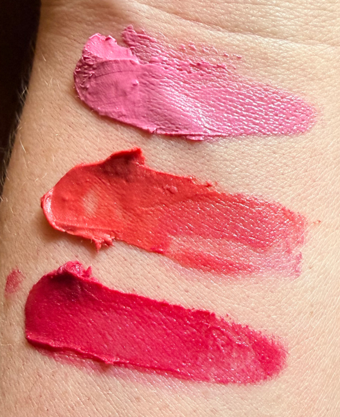 The Naturally Blushed Collection featuring three elegant cream blush tins