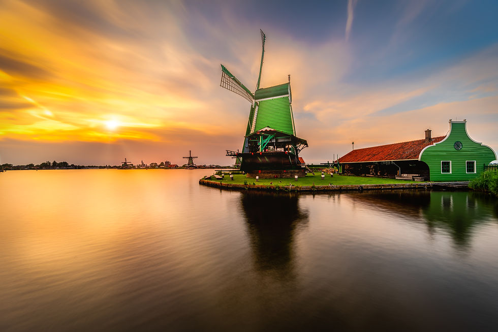 Sunset at Zaanse Schans