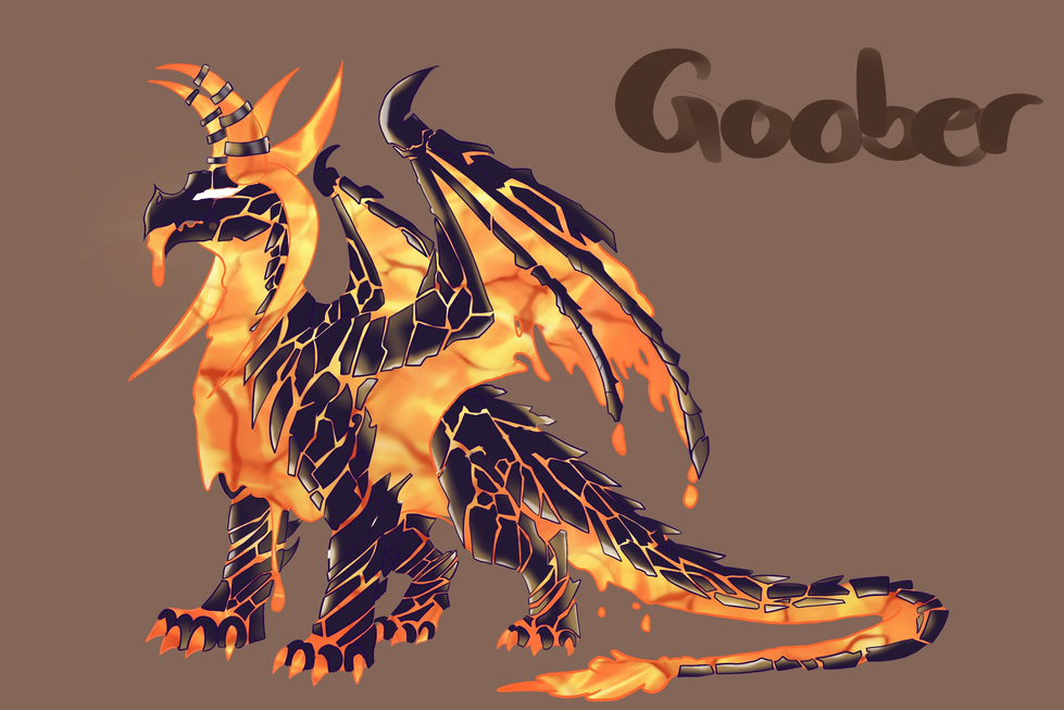 Art trade, my version of the dragon