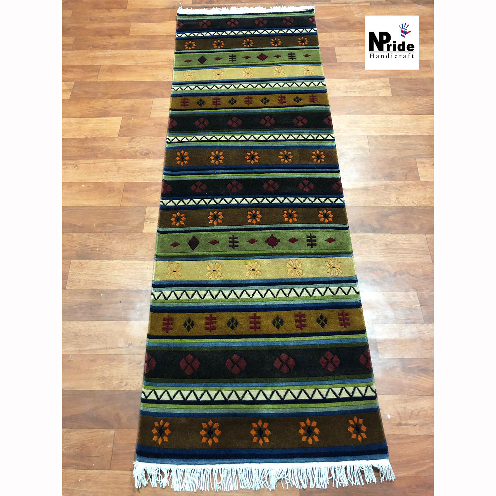 Tibetan Geometric Rug 07