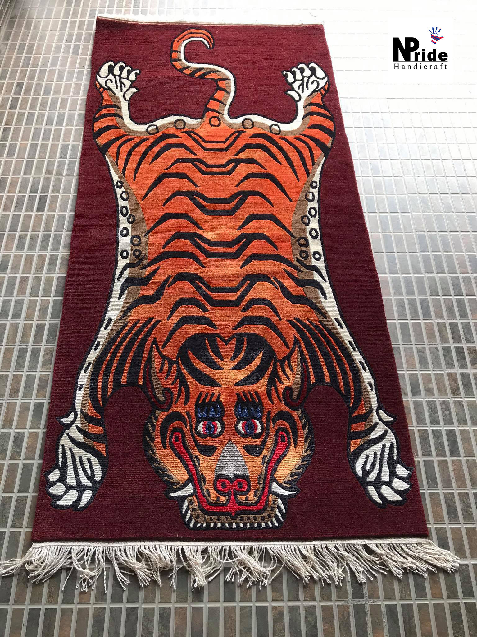 Tibetan Tiger Rug Runner 049