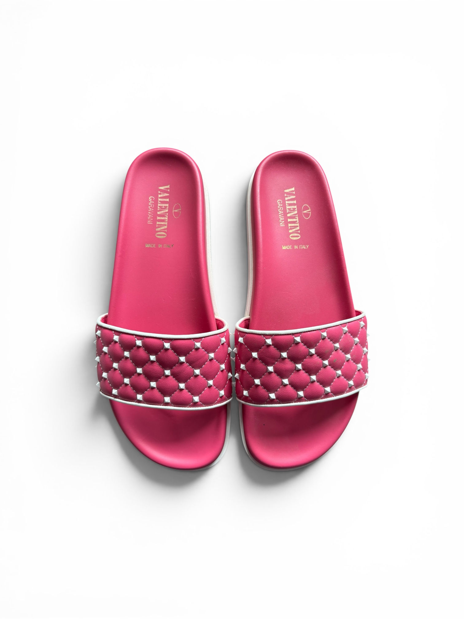 Valentino Garavani Leather Slides, UK 7.
