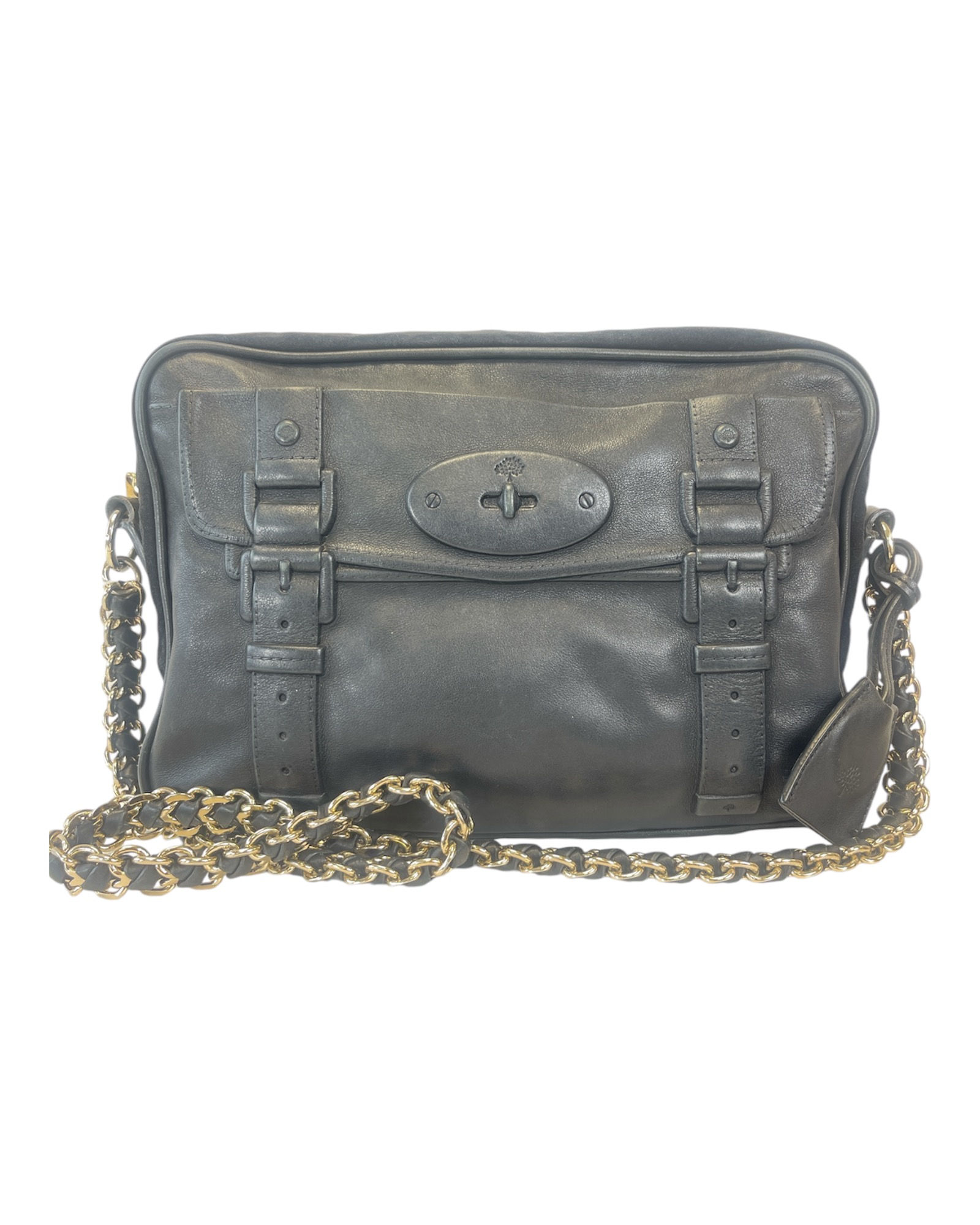 MULBERRY MAISIE ZIPPED SHOULDER CAMERA BAG IN BLACK