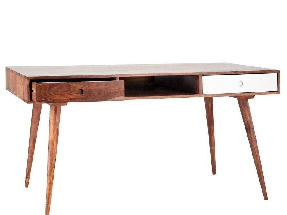 Thumbnail: Porash Furniture Sheesham Wood Console Table | Office Table | Study Desk (Brown)
