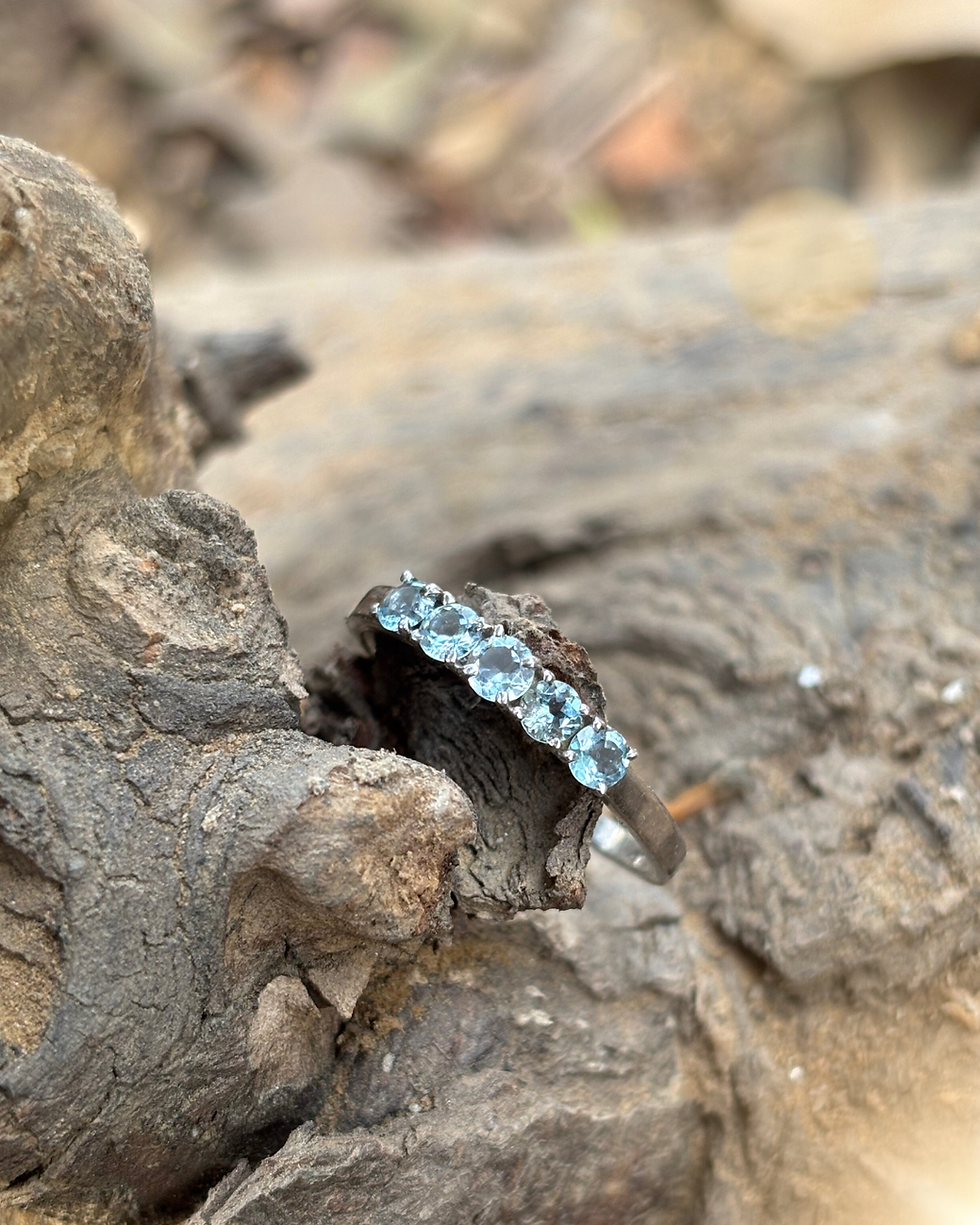 Swiss Topaz Sterling 925 Silver Ring