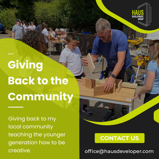 giving back to the community advert